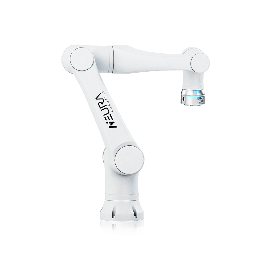 Neura Robotics LARA Cobot auf einem weißen Hintergrund